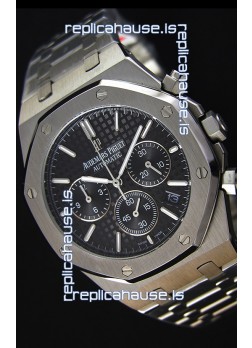 Audemars Piguet Royal Oak Chronograph Black Dial Swiss Quartz Replica Watch  - 41MM