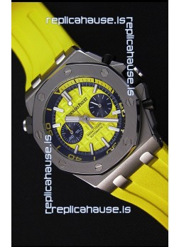 Audemars Piguet Royal Oak Offshore Diver Chronograph Swiss Quartz Replica Watch in Yellow