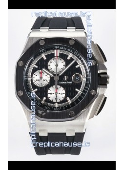Audemars Piguet Royal Oak Offshore Chronograph Black Dial 1:1 Super Clone Replica Watch - 904L Steel