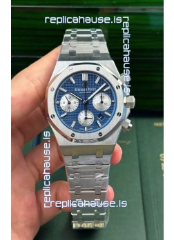 Audemars Piguet Royal Oak Chronograph Blue Dial Steel Strap Swiss Replica Watch