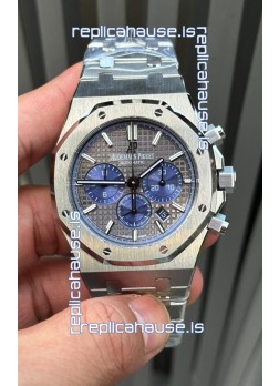 Audemars Piguet Royal Oak Chronograph Grey Dial Steel Strap Swiss Replica Watch