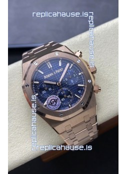 Audemars Piguet Royal Oak Super Clone - Blue Dial Rose Gold Casing 41MM