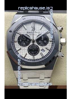 Audemars Piguet Royal Oak Chronograph White Dial Steel Strap Swiss Replica Watch