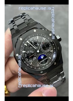 Audemars Piguet Royal Oak Perpetual Calendar Super Clone Black Ceramic Replica Watch