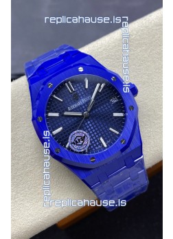 Audemars Piguet Royal Oak 15500 Blue Ceramic Casing Super Clone Replica Watch Blue Dial
