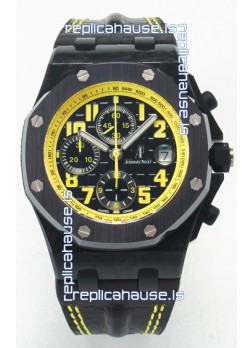 Audemars Piguet Royal Oak Offshore Bumble Bee Chronograph 1:1 Super Clone Replica Watch - Forged Carbon