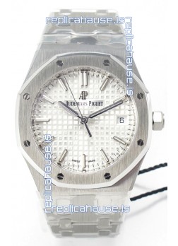 Audemars Piguet Royal 34MM Super Clone Swiss Replica Watch in White Dial