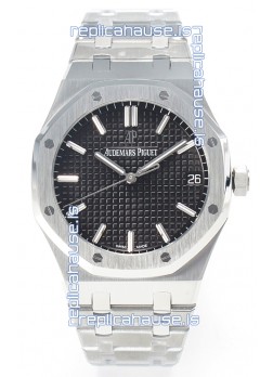 Audemars Piguet Royal Oak 15500 41MM 904L Steel Black Dial Super Clone Replica Watch 