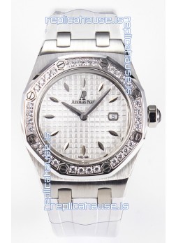 Audemars Piguet Royal Oak 33MM 904L Steel Quartz White Dial Swiss Replica Watch