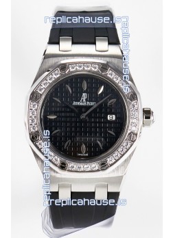 Audemars Piguet Royal Oak 33MM 904L Steel Quartz Black Dial Swiss Replica Watch