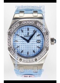 Audemars Piguet Royal Oak 33MM 904L Steel Quartz Blue Dial Swiss Replica Watch