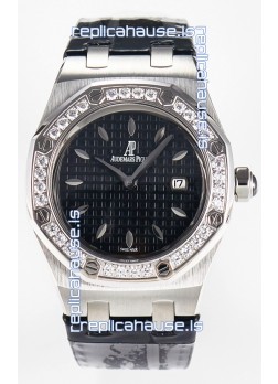 Audemars Piguet Royal Oak 33MM 904L Steel Quartz Black Dial Swiss Replica Watch