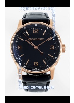 Audemars Piguet CODE 11.59 15210R Swiss Replica Watch in Rose Gold Black Dial 41MM