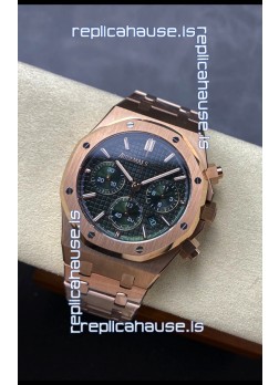 Audemars Piguet Royal Oak 50th Anniversary Super Clone - Rose Gold Casing Green Dial in 41MM