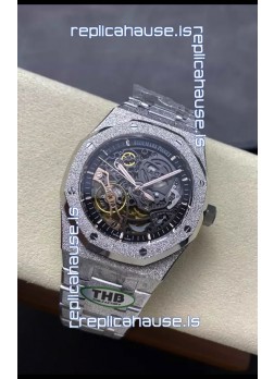 Audemars Piguet Royal Oak Double Balance Wheel Openworked FROSTED Edition 1:1 Superclone Replica Watch