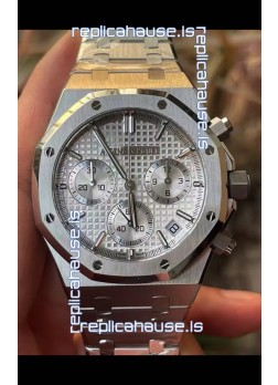 Audemars Piguet Royal Oak Chronograph 1:1 Mirror Replica - 904L Steel in White Dial 41MM