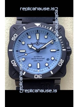 Bell & Ross BR03-92 Divers Edition PVD Coated 1:1 Mirror Replica Blue Dial