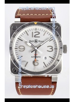 Bell & Ross BR03-93 GMT Edition White Dial 1:1 Mirror Replica Watch 