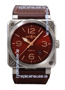 Bell and Ross BR03-A Golden Heritage Edition 904L Swiss Replica Watch 