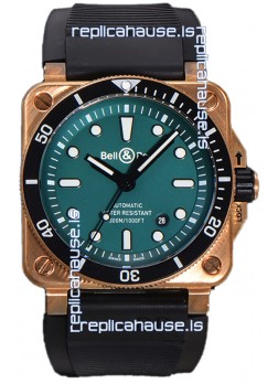 Bell & Ross BR03-92 Diver Green Dial Bronze Casing Swiss Replica Watch 1:1 Mirror Replica