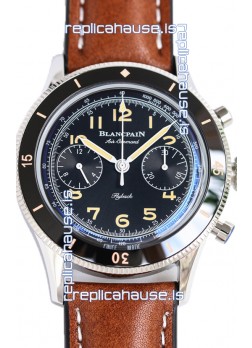 Blancpain Air Command Black Dial Steel Casing 1:1 Mirror Replica Watch