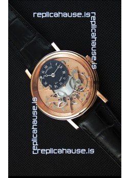 Breguet Tradition 7057BR/R9/9W6 Pink Gold Dual Tourbillon Swiss Replica Watch 