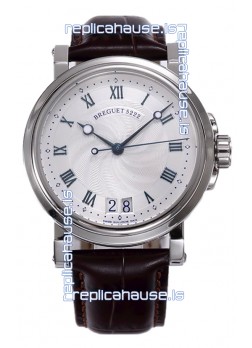 Breguet Marine Automatic Big Date 5817 Stainless Steel Watch with in White Dial 