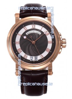 Breguet Marine Automatic Big Date 5817 Rose Gold Watch in Brown Dial 