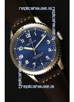 Breitling Navitimer 8 Automatic 41MM Swiss Replica Watch in Blue Dial 