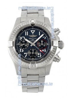 Breitling Avenger B01 Chronograph 45 Stainless Steel Black Dial 1:1 Mirror Swiss Replica Watch 