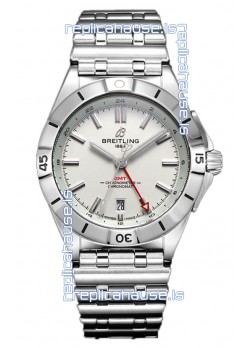 Breitling Chronomat Automatic GMT 40 White Dial 1:1 Mirror Swiss Replica Watch 