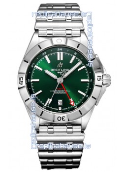 Breitling Chronomat Automatic GMT 40 Green Dial 1:1 Mirror Swiss Replica Watch 