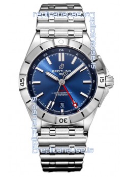 Breitling Chronomat Automatic GMT 40 Blue Dial 1:1 Mirror Swiss Replica Watch 