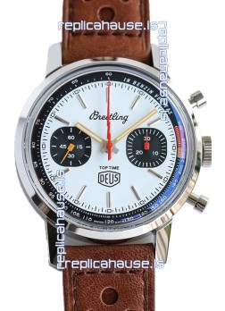 Breitling Top Time B01 Deus Edition Leather Strap 1:1 Mirror Swiss Replica Watch 