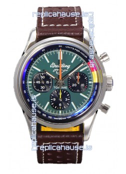 Breitling Top Time B01 Ford Mustang Leather Strap 1:1 Mirror Swiss Replica Watch 