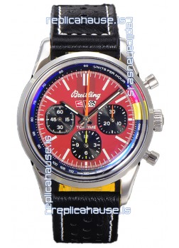 Breitling Top Time B01 Chevrolet Corvette Leather Strap 1:1 Mirror Swiss Replica Watch 