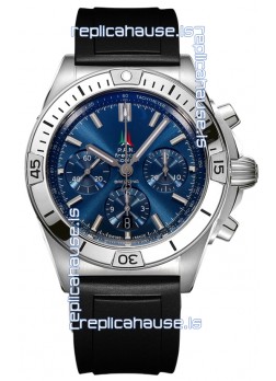 Breitling Chronomat B01 42 Edition Swiss 904L Steel Casing Blue Dial 1:1 Mirror Replica Watch