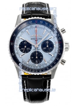 Breitling Navitimer B01 Chronograph 43 Blue Dial - 904L Steel Casing 1:1 Mirror Swiss Replica