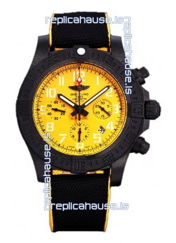 Breitling Avenger Hurricane Chronograph Yellow Dial 1:1 Mirror Swiss Replica Watch 