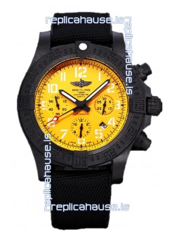 Breitling Avenger Hurricane Chronograph Yellow Dial 1:1 Mirror Swiss Replica Watch 