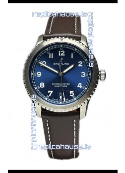 Breitling Navitimer Aviator 8 Automatic 41 Blue Dial 1:1 Mirror Swiss Replica Watch 