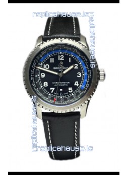 Breitling Navitimer Aviator 8 B35 Unitime Automatic 43 Black Dial 1:1 Mirror Swiss Replica Watch 