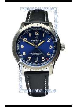 Breitling Navitimer Aviator 8 Automatic 41 Blue Dial 1:1 Mirror Swiss Replica Watch 
