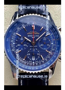 Breitling Navitimer B01 Chronograph 43 Blue Dial - 904L Steel Casing 1:1 Mirror Swiss Replica