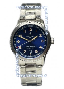 Breitling Navitimer Aviator 8 Automatic 41 Blue Dial Steel Strap 1:1 Mirror Swiss Replica Watch 
