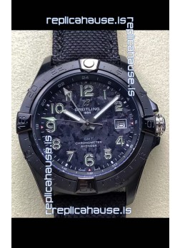 Breitling Avenger Automatic 44 Swiss 1:1 Super Clone Replica Watch - Carbon Dial 