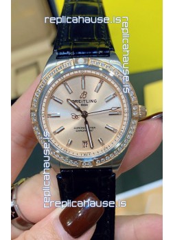 Breitling Chronomat Automatic 36MM 1:1 Mirror Swiss Replica Watch Steel Case