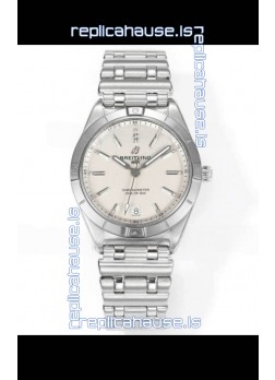 Breitling Chronomat 36MM Stainless Steel Casing 1:1 Mirror Replica Watch White Dial