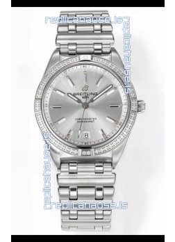Breitling Chronomat 36MM Stainless Steel Casing 1:1 Mirror Replica Watch Steel Dial