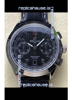 Breitling Premier B01 Chronograph 42 Edition Steel Casing Black Dial - 1:1 Mirror Replica Watch